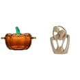 thumbnail image 1 of Plato De Dulces De Vidrio Con Forma De Calabaza Con Tapa Y Figura Abstracta De Pareja, Escultura Creativa De Resina Para Estantería, Cafetería, Decoración De Escritorio, Regalo De Cumpleaños, 1 of 8