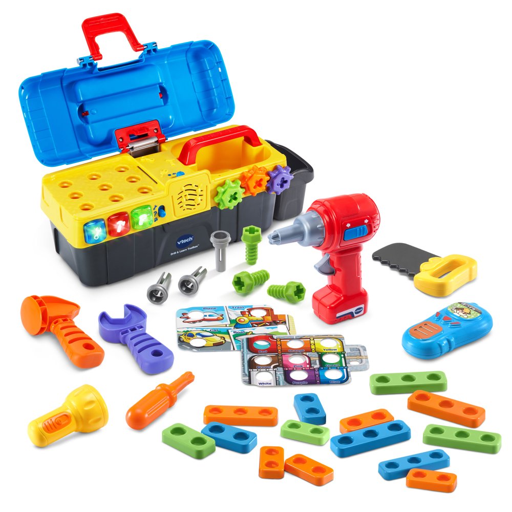 VTech Drill and Learn Toolbox Deluxe RolePlay Toolbox Toy Walmart
