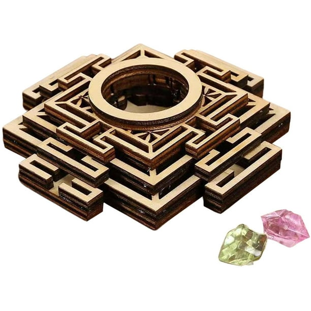Wooden Crystal Holder / Lotus Base, Geometric Decorative Crystal Ball