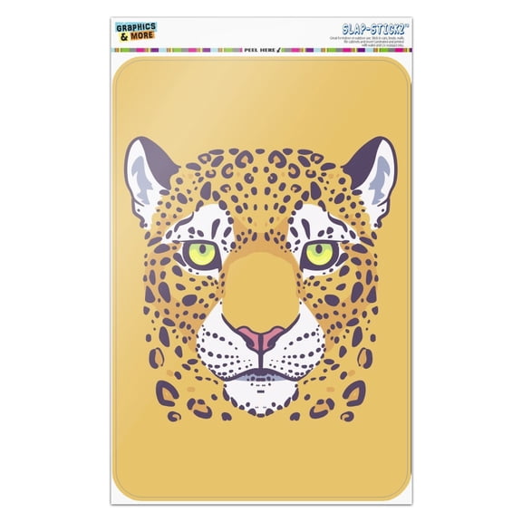Gold Spotted Leopard Face Home Business Office Sign