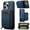 Blue, variant on 2 In 1 Detachable Leather Wallet and Phone Cases for iPhone 17 Pro Max 6.9" Wallet Case Zipper Pocket Magnetic Phone Cases,Red,For iPhone 17 Pro Max