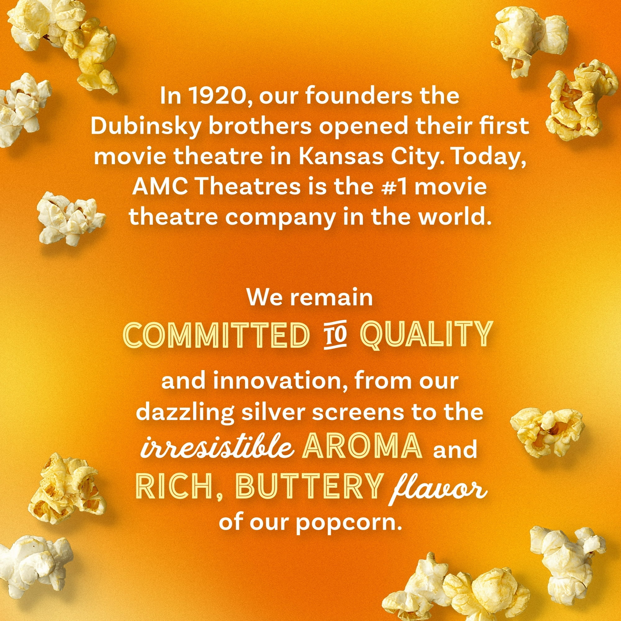 AMX Theatres Microwave Popcorn 6ct, Extra Butter