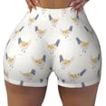 thumbnail image 2 of Haiem Funny Chicken No Front Seam Biker Shorts for Women Yoga Workout Gym Bike Shorts with Tummy Control Moisture-Wicking-Medium, 2 of 9