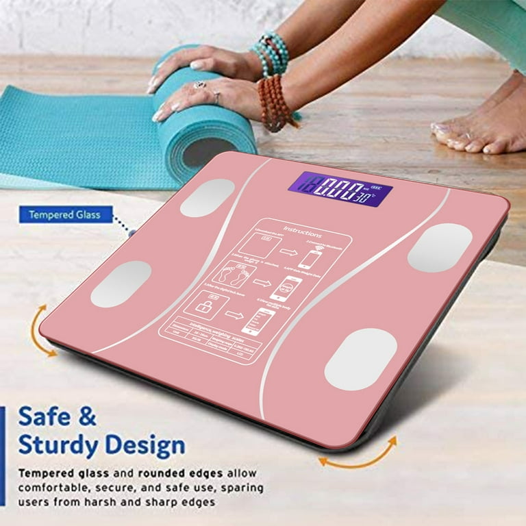  Body Fat Scale Smart BMI Scale Digital Bathroom Wireless Weight  Scale, Body Composition Analyzer with Smartphone App with Bluetooth, 396  lbs : Health & Household