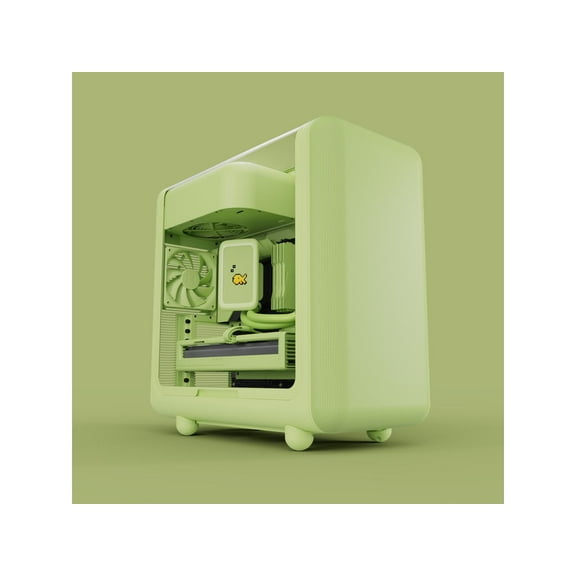 HYTE X50 PC Gaming Case CS-HYTE-X50G-MM Modern Performance ATX Mid-Tower PC Gaming Case - Matcha Milk (Green)