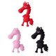 thumbnail image 1 of Llavero con colgante de caballo de dibujos animados en 3D, llavero con anilla de metal, accesorio multifuncional para regalo., 1 of 8