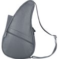 thumbnail image 5 of AmeriBag 17" Leather Crossbody Sling Healthy Back Bag (Grey), 5 of 9