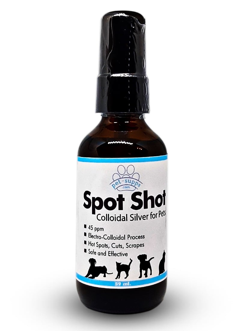 PetSupps Colloidal Silver for Cats and Dogs Helps Hot Spots, Cuts