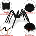 thumbnail image 4 of Ayieyill 79 In Giant Spider Halloween Decorations Outdoor, Scary Large Spider for Halloween Yard Decorations, Haunted House Props, 1pc, 4 of 8