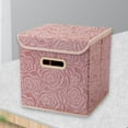 thumbnail image 2 of AQITTI Storage Case Collapsible Storage Bins with Lids Fabric Decorative Storage Boxes Cubes Organizer Containers Baskets, 2 of 3