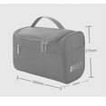 thumbnail image 5 of Womens Men Large Cosmetic Case Makeup Wash Toiletry Bag Storage Handle Waterproof Travel Cosmetic Bag Organizer Travel Kit, 5 of 7