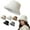 White, variant on Winter Hat with Ear Thickened Warm Fisherman Style Cap for Girls