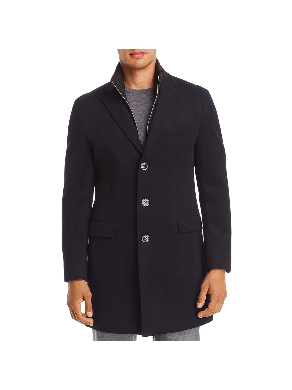 dark gray overcoat
