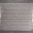 thumbnail image 3 of Laddha Home Designs Handwoven Striped Cotton Throw Pillow Cover - 20" - Gray and Cream, 3 of 7