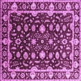 thumbnail image 1 of Ahgly Company Indoor Square Oriental Purple Traditional Area Rugs, 8' Square, 1 of 4