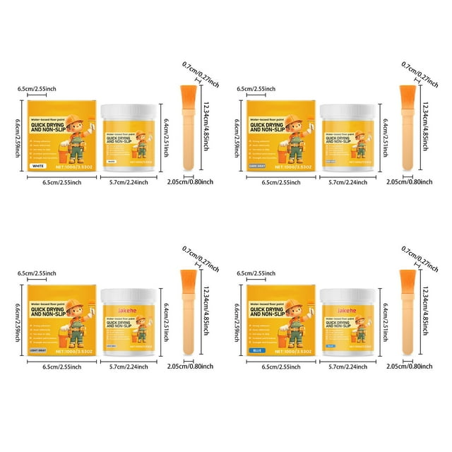 JJKBVCLO Epoxy Floor Paint Water Based Epoxy Floor Paint Slip Floor Paint Water Based Floor Paint For Both Indoor And Outdoor