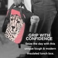 thumbnail image 6 of Bingfone Pink Cheetah Art Reusable Insulated Lunch Bag Cooler for Work School Picnic or Travel, 6 of 7