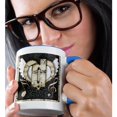 thumbnail image 2 of 3drose, Song Angel Initial Letter D, 11oz Two-tone Blue Mug, 2 of 6