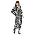 thumbnail image 3 of Black and White Kaftans for Women Geometric Plus Size Kaftan Dresses Women's Long Maxi Ladies Kimono Online by Oussum, 3 of 7