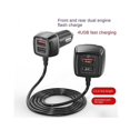 thumbnail image 2 of 60w Pd Car Charger 4 Ports Usb Front And Rear Flash Charge Car Adapter For Fast Charging, 2 of 5