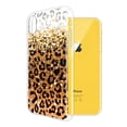 thumbnail image 2 of FINCIBO Soft TPU Clear Case Slim Protective Cover for Apple iPhone XR 6.1", Yellow Glitter With Black Yellow Leopard, 2 of 3