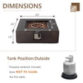 thumbnail image 2 of VENTOPYR 35''Outdoor Square Propane Fire Pit Table, 2 of 7