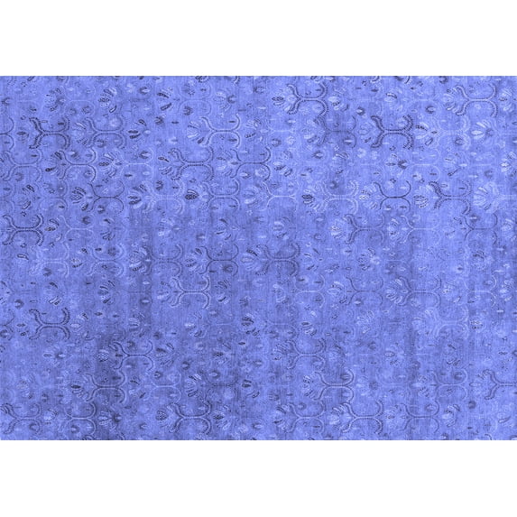 Ahgly Company Indoor Rectangle Abstract Blue Contemporary Area Rugs, 8' x 12'