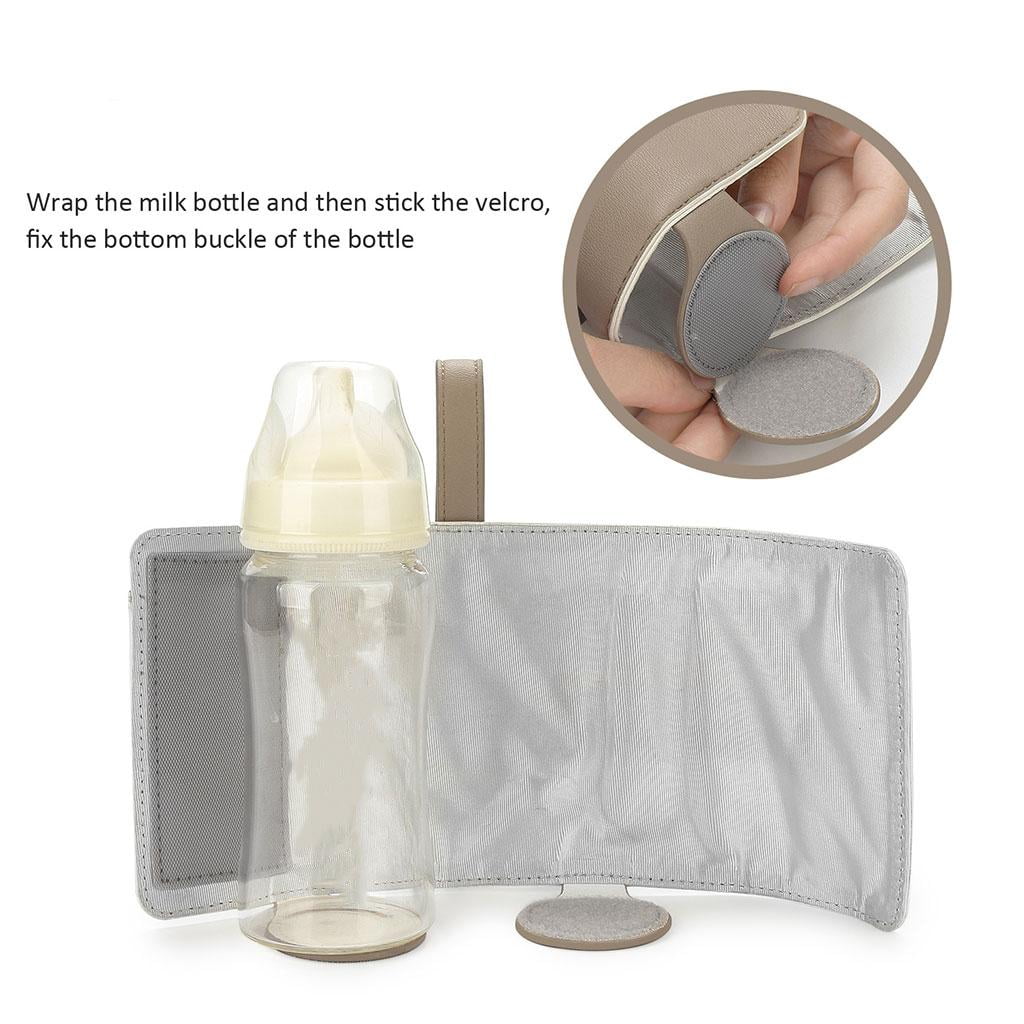 LeeQinersw Smart Baby Bottle Warmer 3 Temperature Thermostat Constant Heating USB Baby Bottle Cooler Milk Warmer for Walk Home Shopping Infant Newborn coffee