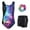 A-Black, variant on Girls Gymnastics Leotards Sleeveless U Shape Neck,Sparkly Dance Unitards with Shorts and Hair Rope for 3-12 Years girls