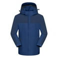 thumbnail image 5 of GEWSEY Women Ski Jacket Waterproof Insulated Winter Snow Coat for Skiing Snowboarding Rain Coats Oversize Unisex (Dark Blue, XL), 5 of 6