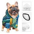 thumbnail image 3 of Balery Bright Paper Cactus Scene Sudadera con Capucha para Perros Pequeños – Ropa para Mascotas, Disfraz para Perros y Gatos, Ideal para Fiestas y Cosplay-X-Large, 3 of 7