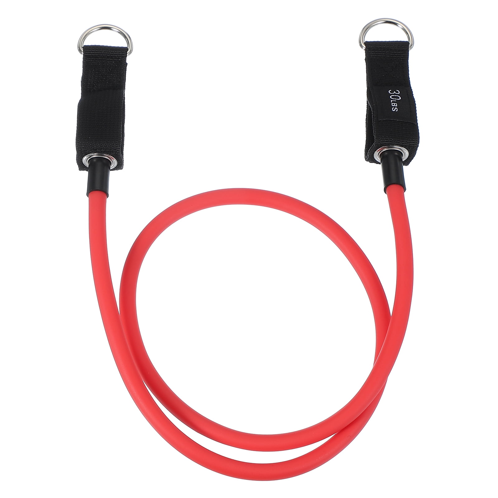 Uxcell Resistance Tube Bands, 30 lbs Stackable Single Resistance Band Exercise Band Stretch Band for Working Out Man Home, Red