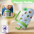 thumbnail image 4 of Magma Life Termo Acero Inoxidable para Niños Mini Flip 532 ml (18 oz), Doble Pared, Tapa Antiderrames con Popote, Mantiene Frío y Caliente, 4 of 7