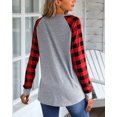 thumbnail image 5 of Anbech Women's Christmas Graphic Tee, Long Sleeve Snowflake Merry Christmas Shirt, 5 of 8