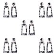 thumbnail image 2 of Qarigey 1 par de pendientes cuadrados de gota de acrílico con estilo, joyería exagerada, recuerdos de fiesta, accesorios de moda, regalos para mujeres, Negro 5piezas Qarigey CBP234494, 2 of 6