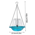 thumbnail image 5 of SDJMa Hanging Bird Bath with Solar Fountain Pump for Outdoors, Plastic Birdbath Bowl with Metal Hook for Outside Patio Porch Garden Yard Decor, 5 of 5