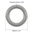 thumbnail image 2 of Unique Bargains 10Pack 55mm(2.2-inch) Wood Rings, Natural Smooth Colorful Wood Circles, Dark Gray, 2 of 4