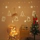thumbnail image 3 of Farfi Navidad Led Luz Colgante Copo De Nieve Muñeco De Nieve Papá Noel Luces De Decoración Navideña Para Navidad Hogar Adorno Colgante De Ventana, 3 of 5