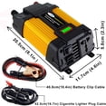 thumbnail image 2 of Tignapoo Compact 500W Inverter with LED Display for 110V Power Supply, Overload and Short-Circuit Protection, Ideal for Camping and Travel, Includes USB Outputs and Car Plug, 2 of 7