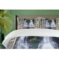 thumbnail image 4 of Ambesonne Waterfall Duvet Cover Sets, National Park River, 2-King, Brown Green, 4 of 7