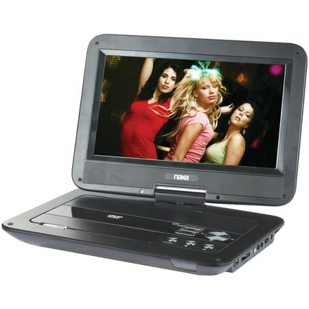 Naxa 10" TFT LCD Swivel Screen Portable DVD Player