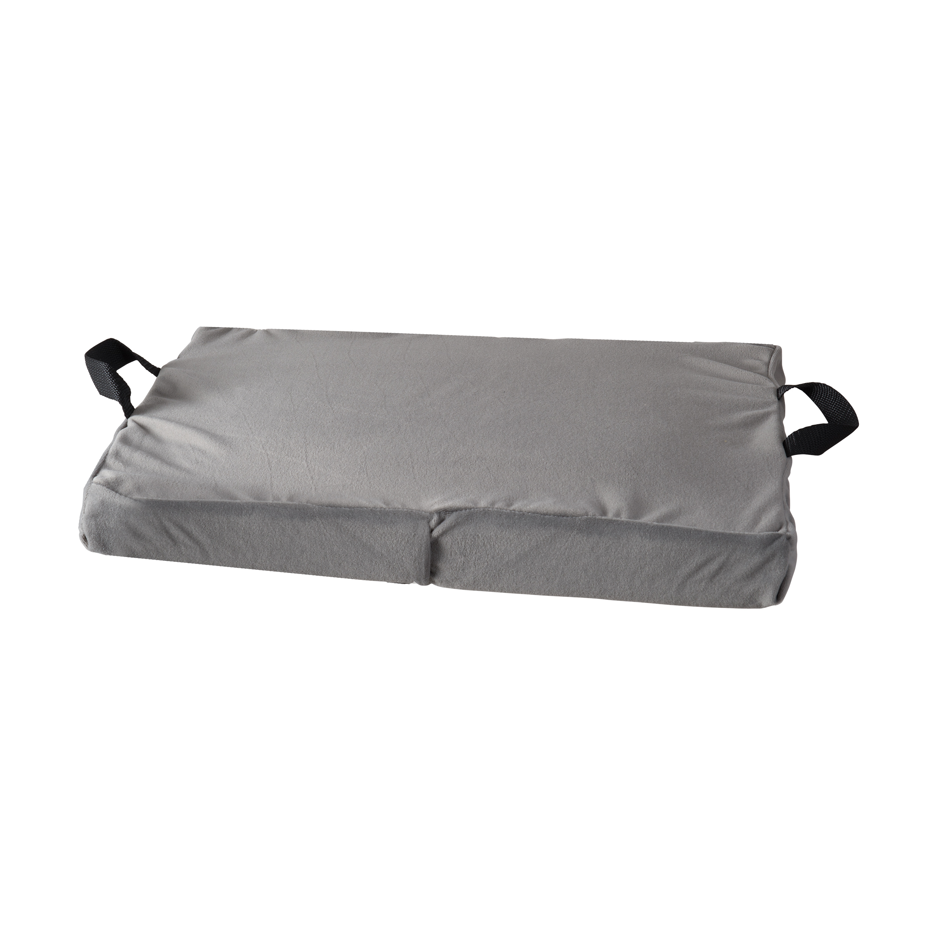DMI Gel/Foam Flotation Cushion, Velour Cover, Gray, 16" x 18" x 2