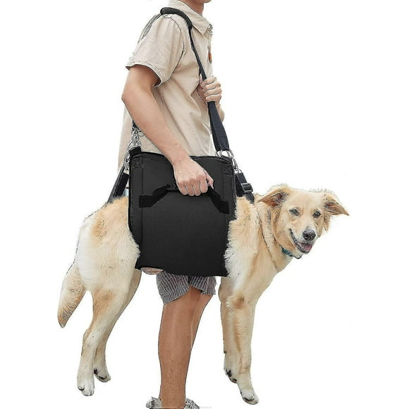 Dog Carry Sling, Emergency Backpack Pet Legs Support & Rehabilitation Dog (black) Lift Harness For Nail Trimming, Dog Carrier