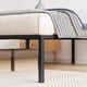thumbnail image 5 of Tamaño completo-size marco de cama con almacenamiento space: 1000-lbs heavy-duty steel slats support, no necesita colchón base (negra), 5 of 7