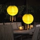thumbnail image 1 of Lámpara de farol de nailon solar, impermeable, luz colgante, decoración de festival (amarillo), 1 of 5