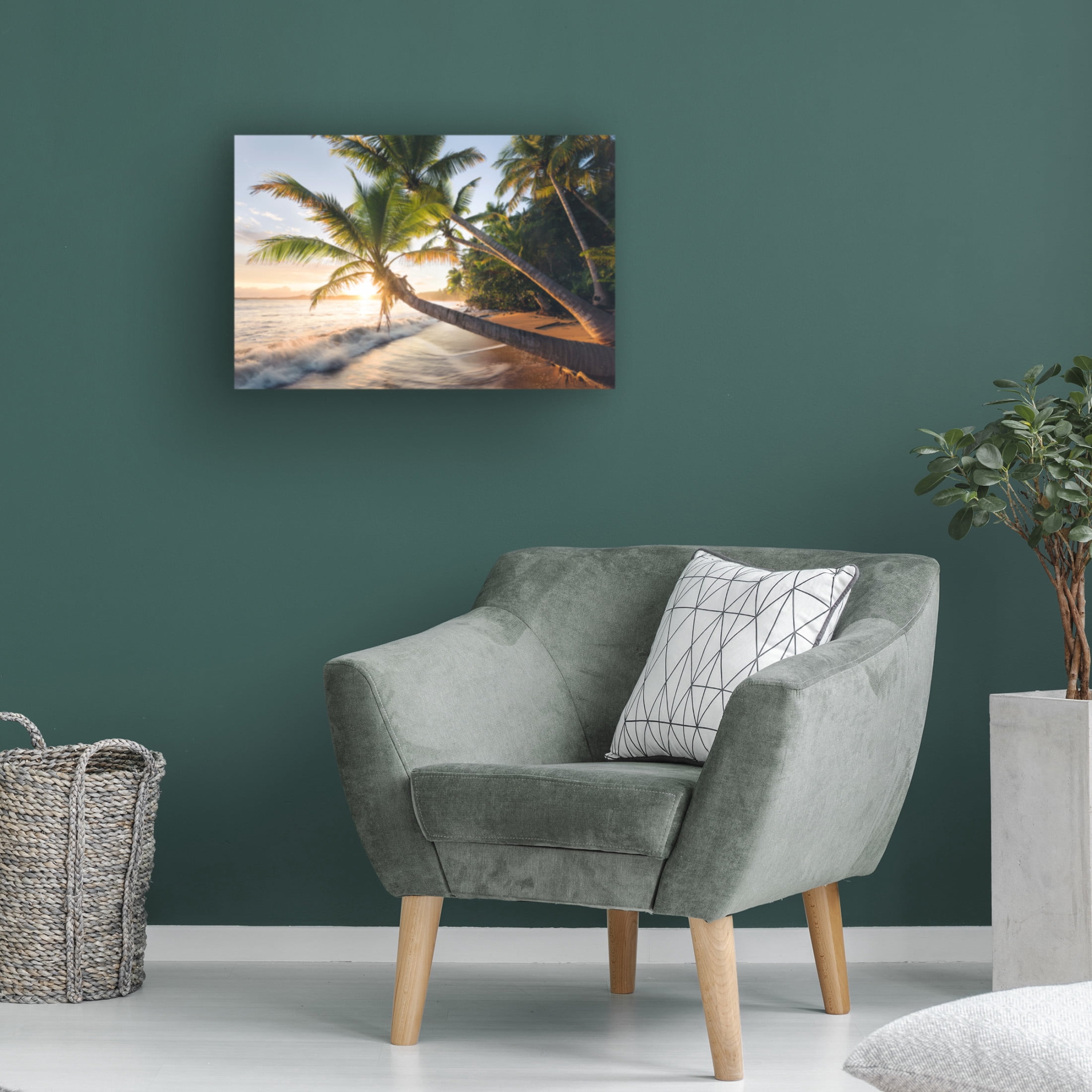 Trademark Fine Art Stefan Hefele Paradise Shore Canvas Wall Art