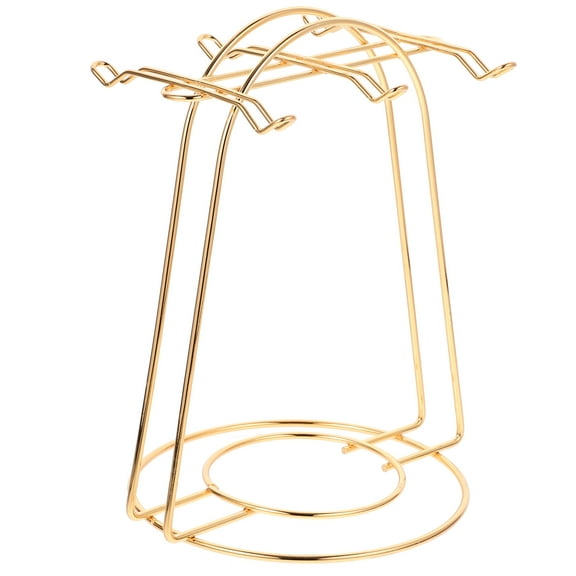 Luxshiny Household Mug and Saucer Rack Iron Cup Stand Sturdy Coffee Cup Storage