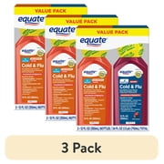 Equate Max Strength Severe Cold & Flu Relief Daytime and Nighttime Combo Pack, 12 fl oz