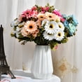thumbnail image 2 of 2 Packs Artificial Gerbera Flowers Faux Flowers Silk Bouquet for Home Office Garden Parties Wedding Mother's Day Decoration, 2 of 3