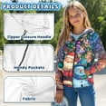 thumbnail image 6 of chaqlin Girls' Fashion Hoodies & Sweatshirts Butterfly Zip Up Hooded Sweatshirt Flower Long Sleeve Hoodie Jacket Causal Zipper Sport Coat with Pocket, 6 of 7